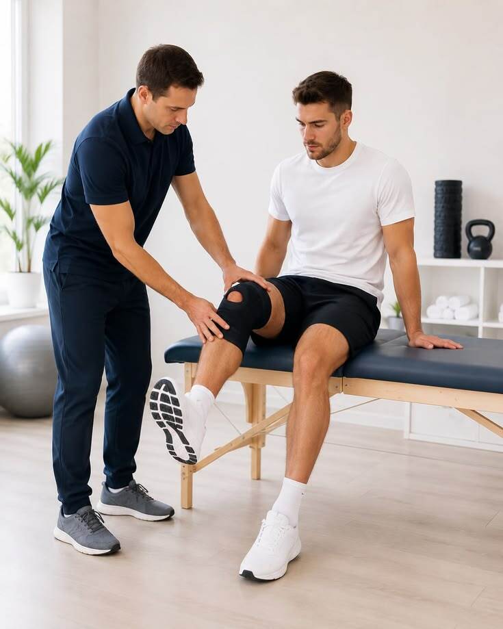 Sesión de kinesiología y movimiento guiado